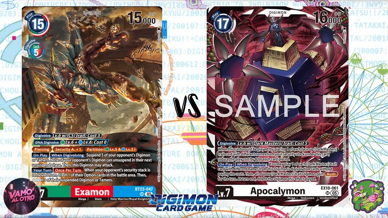 DIGIMON TCG: Local match Examon (Blue/Green) vs Apocalymon (Multicolor) | OOPS!