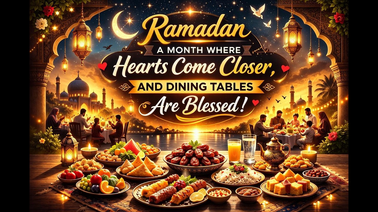 Ramadan is a month in which hearts come closer and tables are filled.