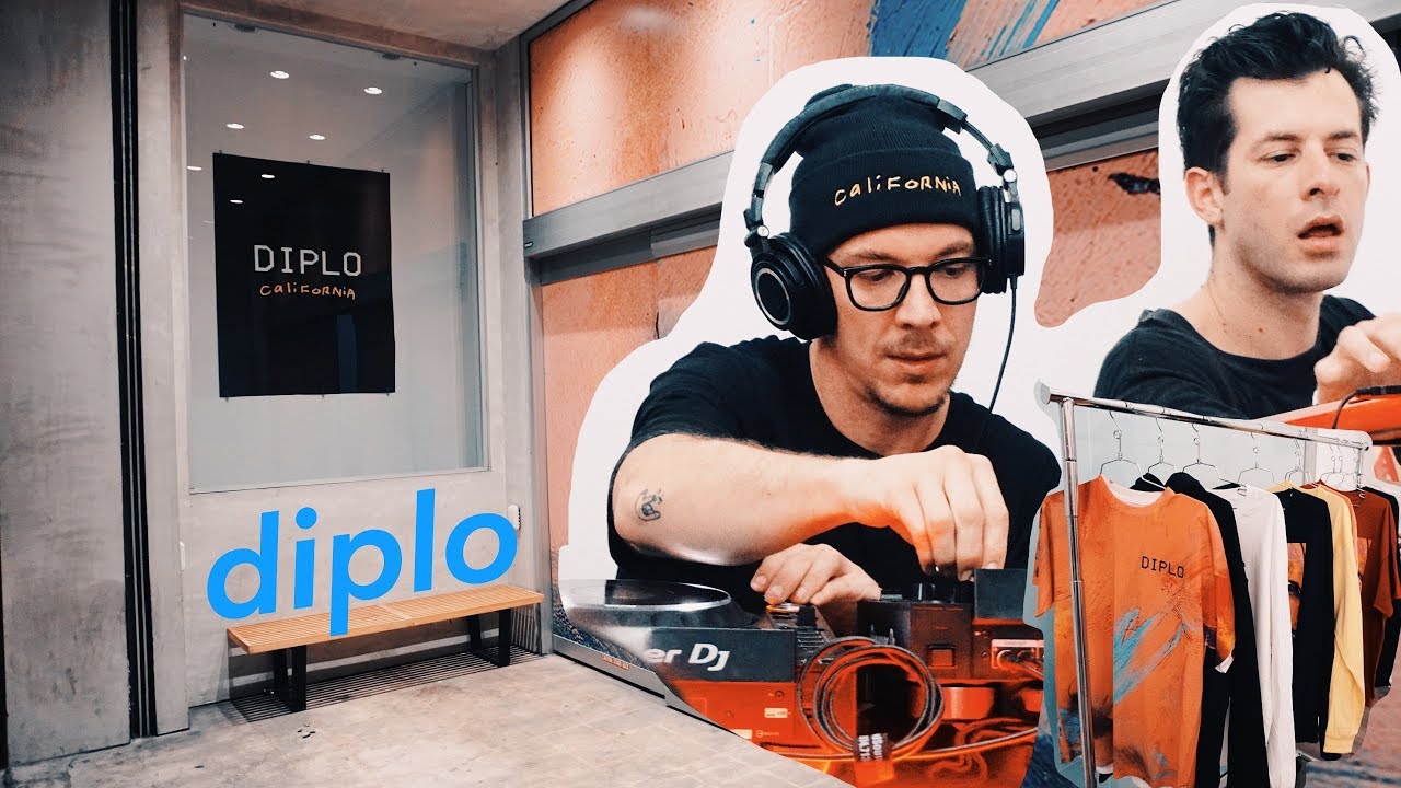 DIPLO EP release party in LA (w/ Mark Ronson + Chantel Jeffries)