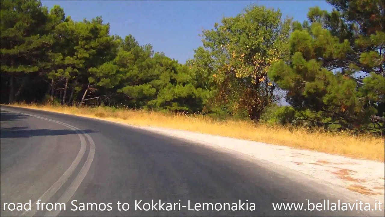 Samos 2013   road from Samos to Kokkari Lemonakia