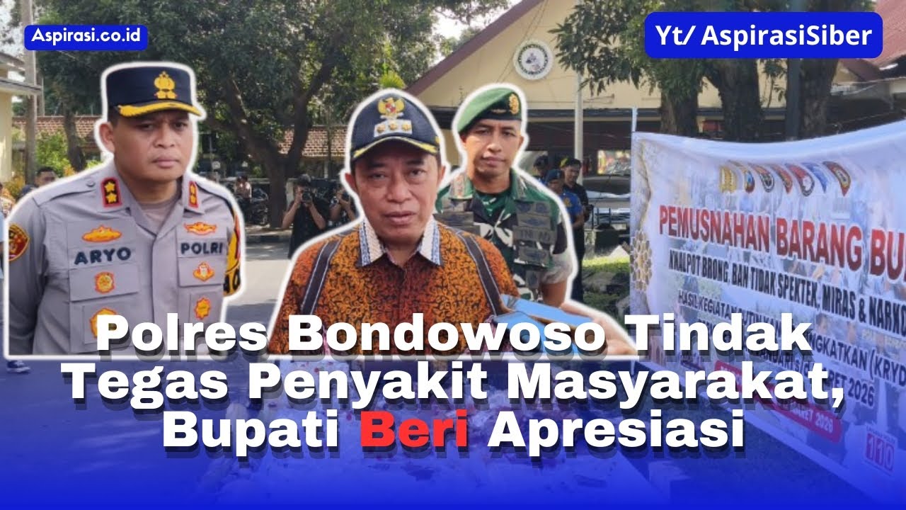 Polres Bondowoso Tindak Tegas Penyakit Masyarakat, Bupati Beri Apresiasi @AspirasiSiber 