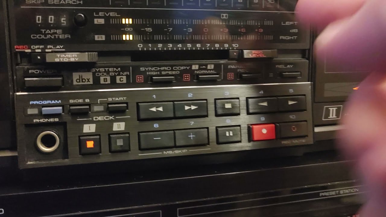 Pioneer CT-S99WR - extremely vintage old double auto reverse cassette decks with wood panels!