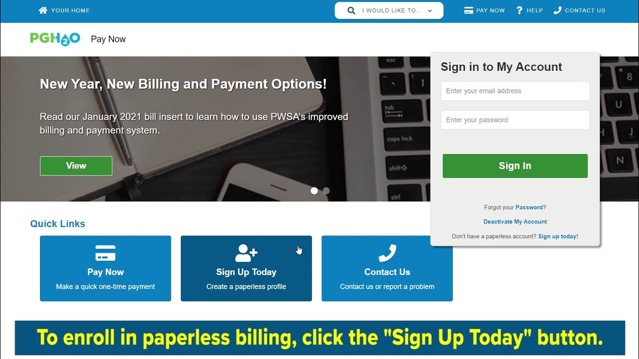 How to Enroll in Paperless eBilling