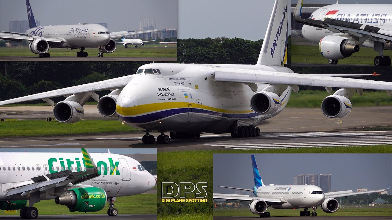 Pesawat Terbesar di Dunia ANTONOV AN124 Datang Ke Jakarta Soekarno Hatta | CGK Plane Spotting
