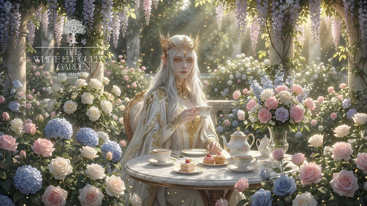 The White Elf Queen’s Garden 🌸 Fantasy Garden Ambient