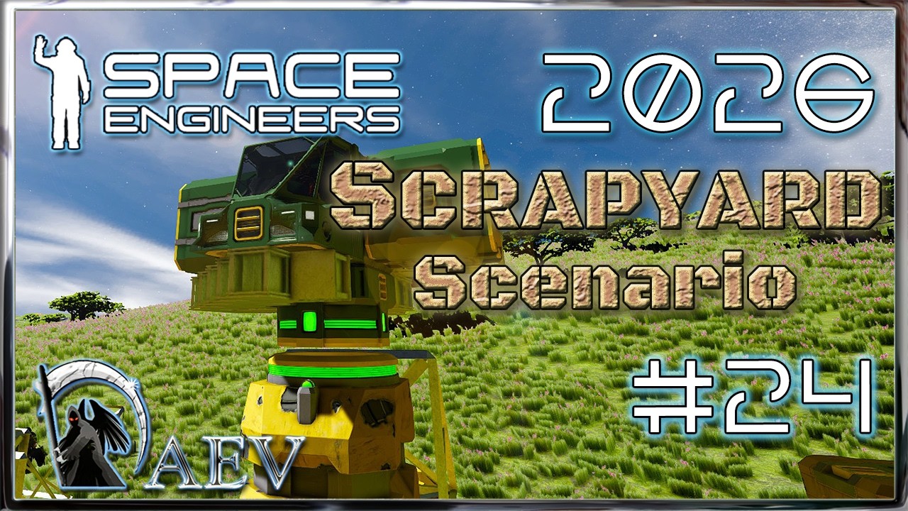 Space Engineers🪐 №24 Scrapyard 2026 🚧Сценарий Свалка! ЛЕТИМ!🚀