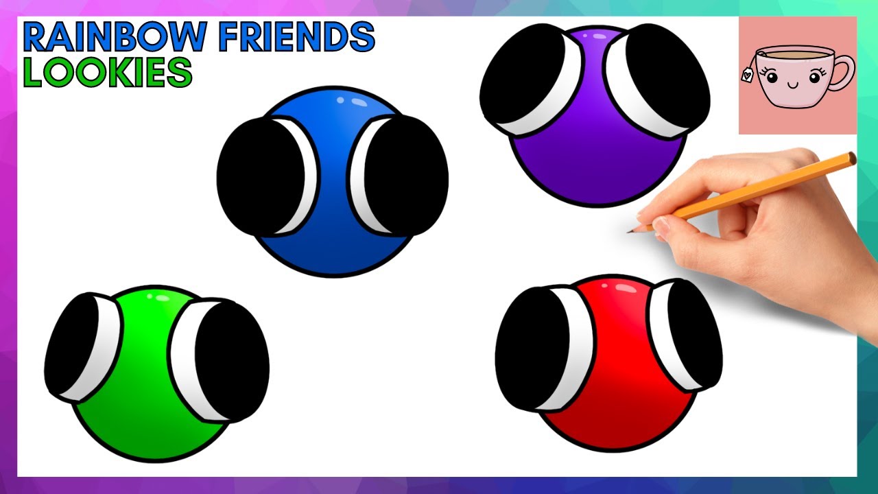 How To Draw Lookies - Rainbow Friends Chapter 2 | Easy Step By Step Drawing Tutorial