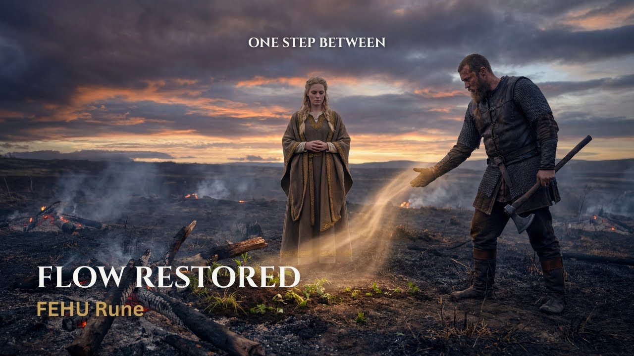 Flow Restored FEHU Rune of Norse Vikings Mythology