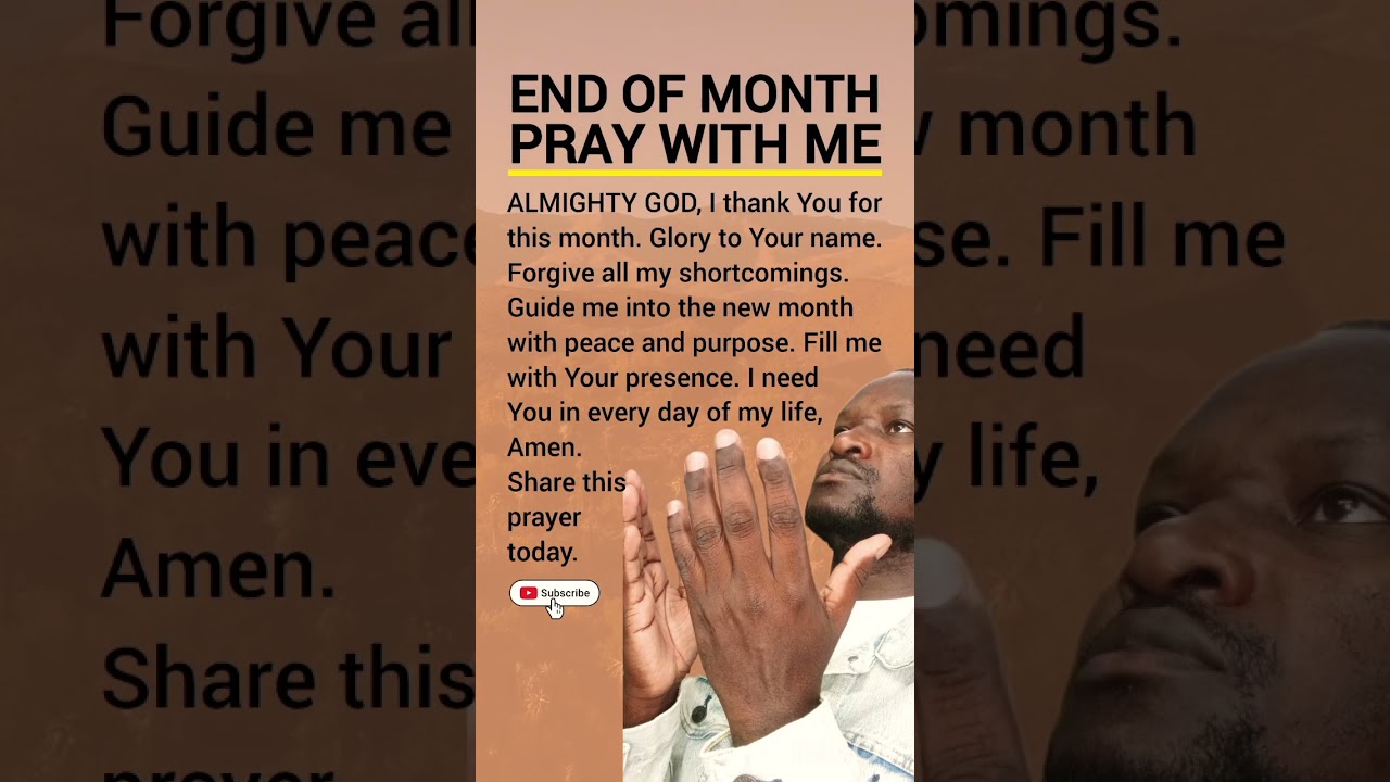 Prayer to God for the end of the month 🤲
