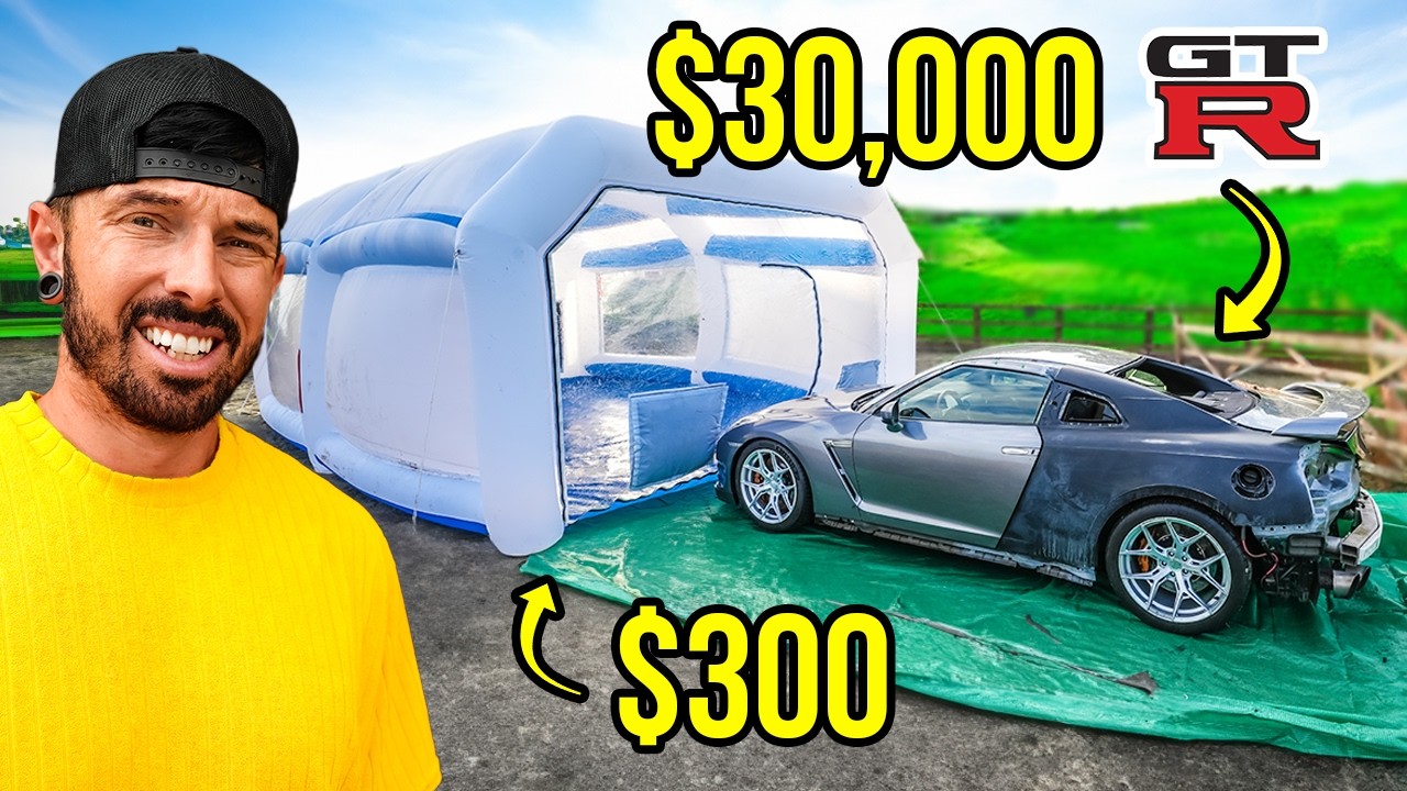 $300 CHINESE PAINT BOOTH VS $30,000 NISSAN GTR