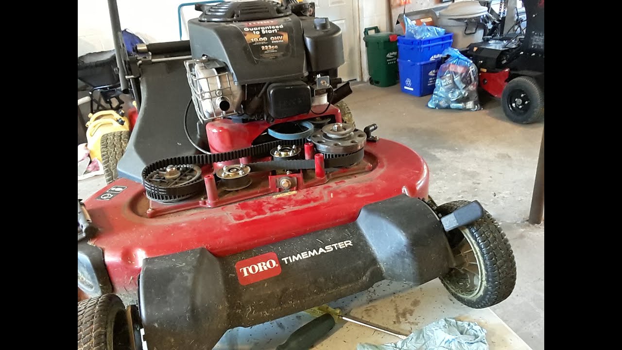 Fixing my Toro Timemaster 30 inch Mower - Belts and Pulleys