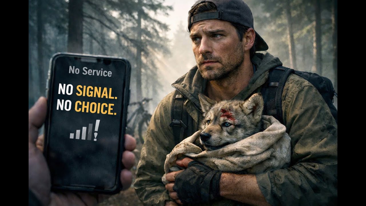 No Signal. No Help. Just Me… and a Hurt Wolf Pup