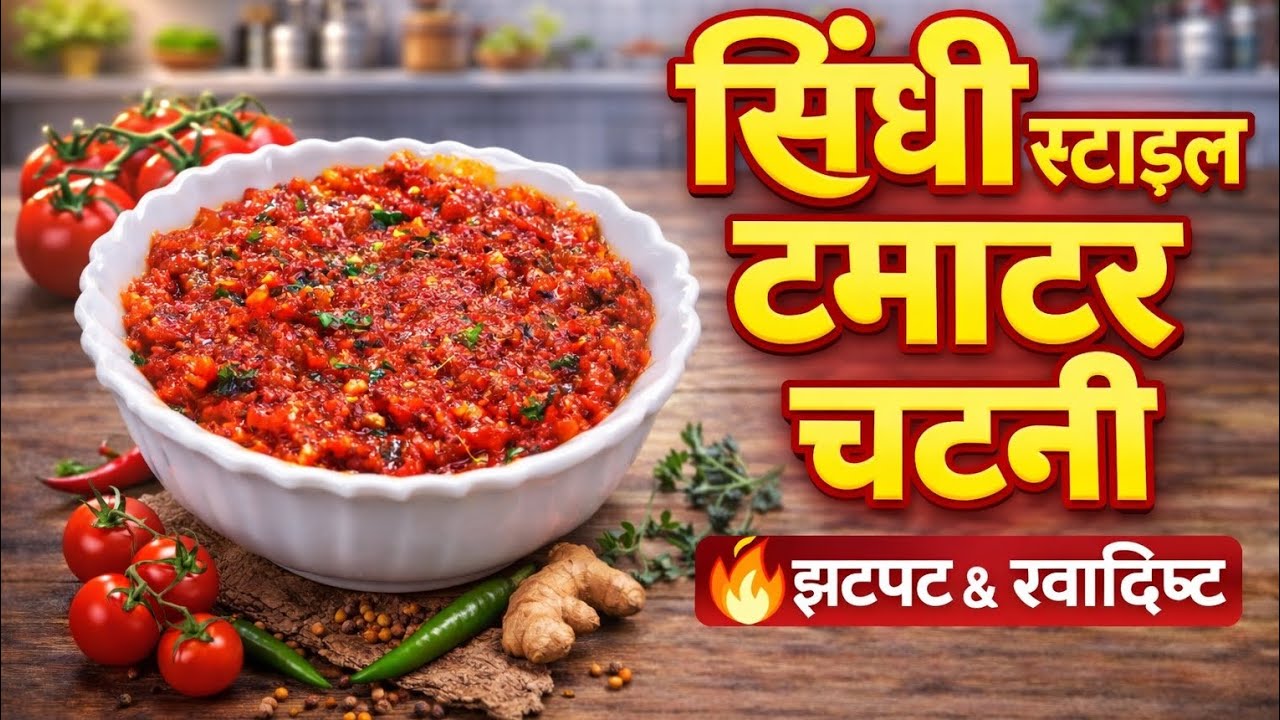 सिंधी स्टाइल खट्टी मिठ्ठी टमाटर चटनी। Sindhi Style Quick And Testy Tamatar Chutney Recipe।