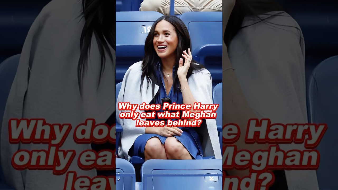 Why does Prince Harry only eat what Meghan leaves behind? #meghan #harry #william