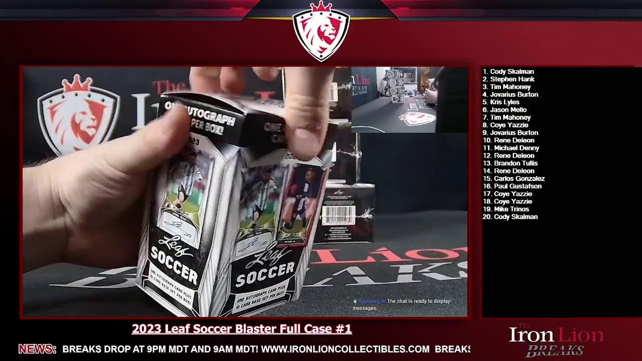 2023 Leaf Soccer Blaster Full Case #1