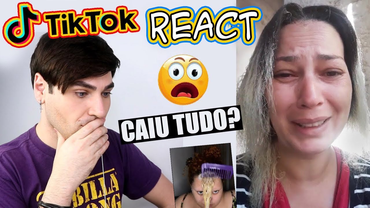 PASSOU AMACIHAIR E CAIU TUDO 😱 | REAGINDO A CABELOS E DESCOLORAÇÃO DO TIKTOK