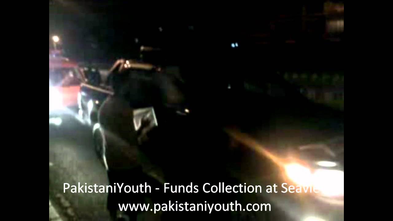Flood Funds Collection at Seaview By PakistaniYouth.wmv