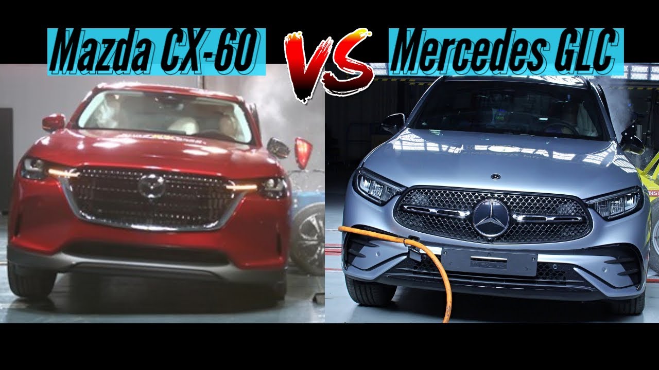 2023 Mazda CX-60 Safety vs 2023 Mercedes GLC Safety Compared | Euro NCAP Safety | Safety Compared!