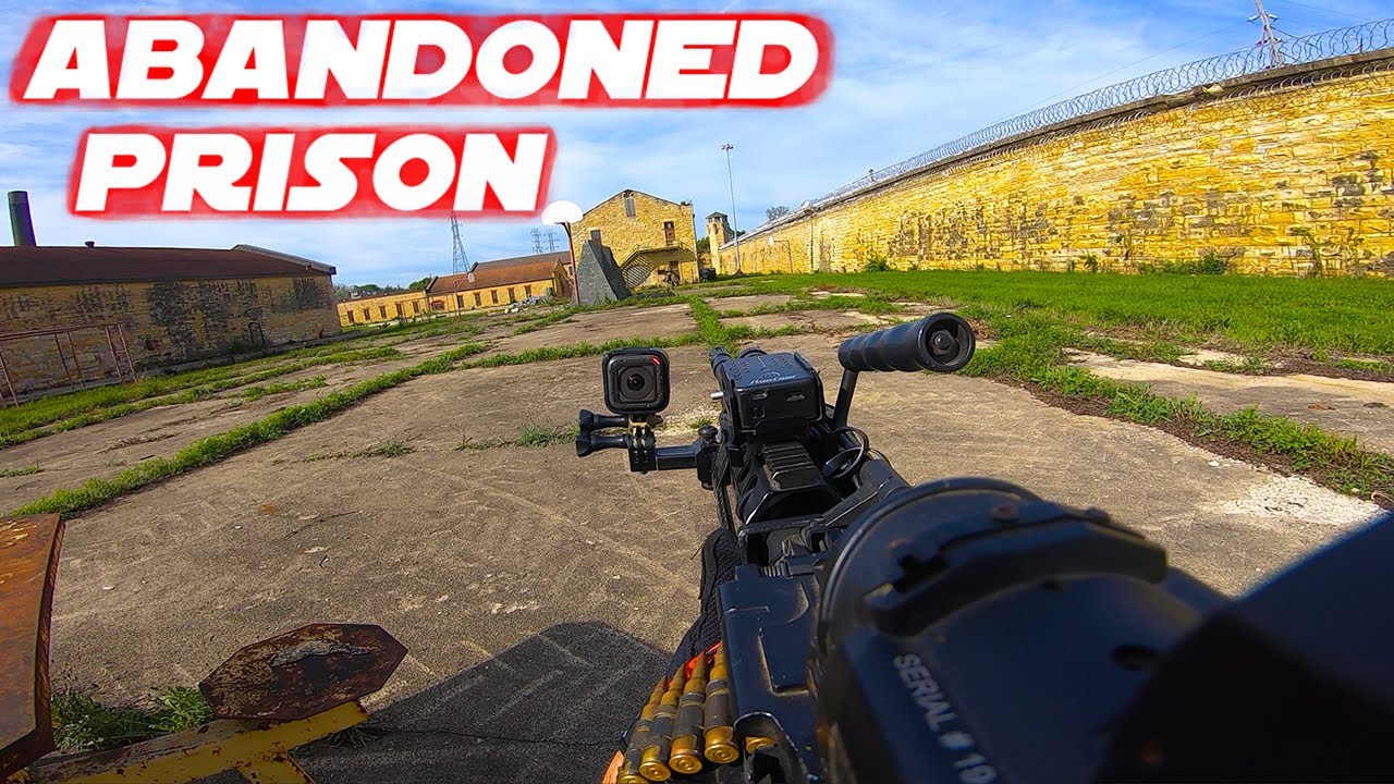 Заброшенный тюремный страйкбол LMG Геймплей! (Очень уместно)