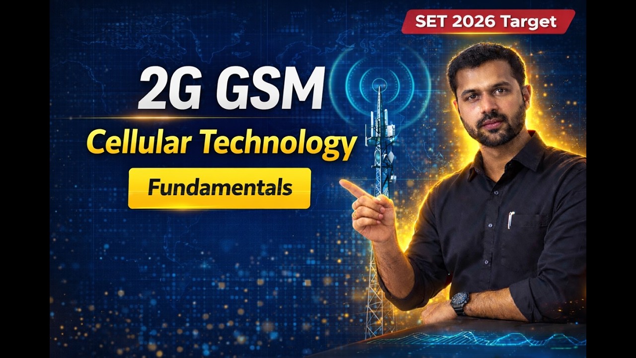 Fundamentals of 2G GSM Cellular Technology | Wireless Communication Principles | SET 2026 #exam