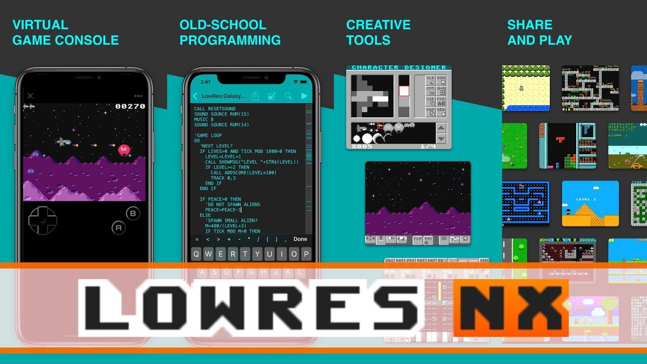 LowRes NX -- Awesome Free Fantasy Console For Win/Mac/Linux and iOS!