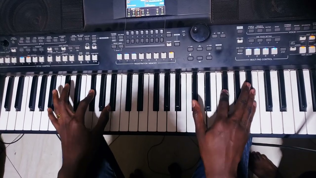 Tricks to easily play any praise seben song on the keyboard (learning) popular progression