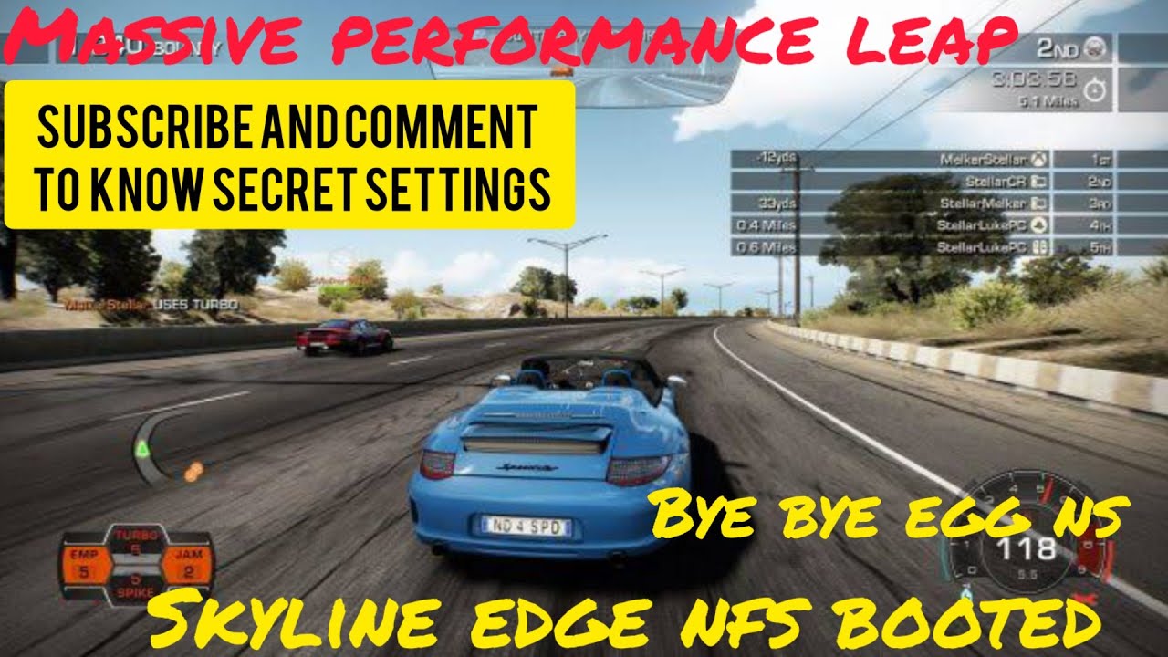 Skyline edge nfs hot pursuit booted insane performance bump#skylineemulator #skyline edge