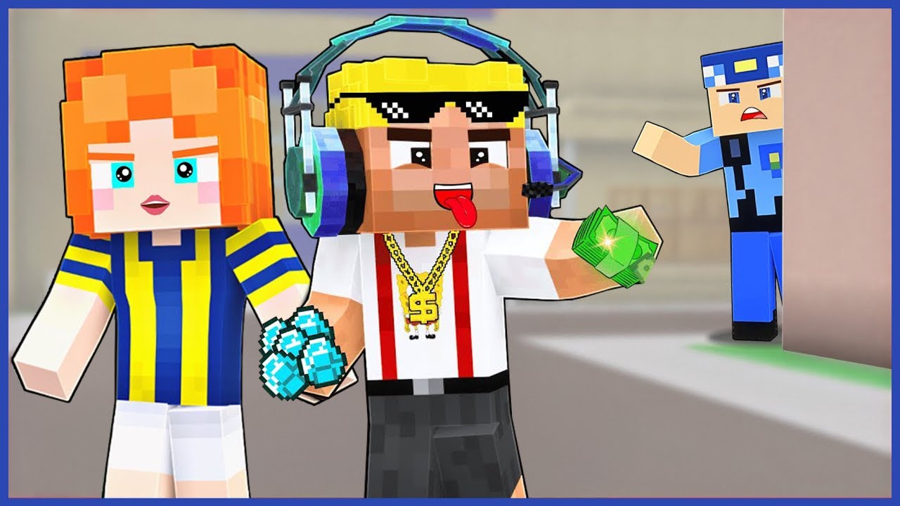 MİLYONER EFEKAN VE KEREM KOMİSERİN KIZI SEVİGİLİ OLDU 😂 - Minecraft