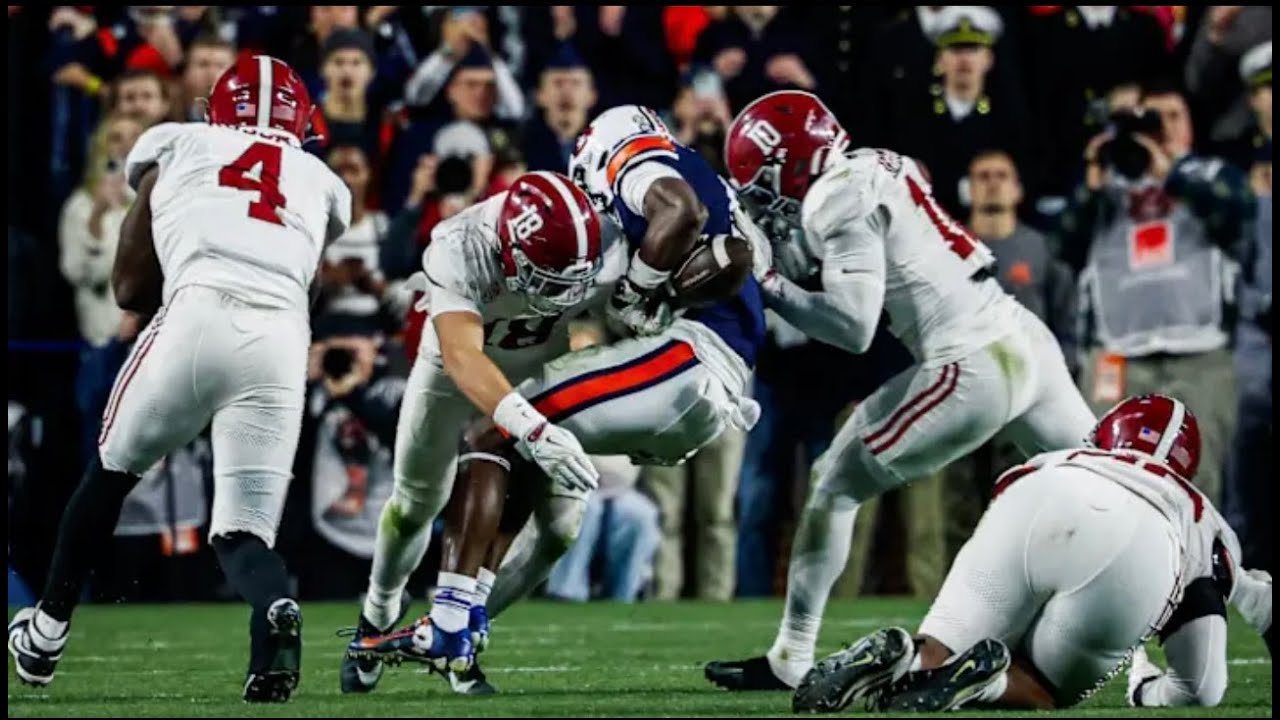 Alabama Defensive Highlights vs Auburn 2025