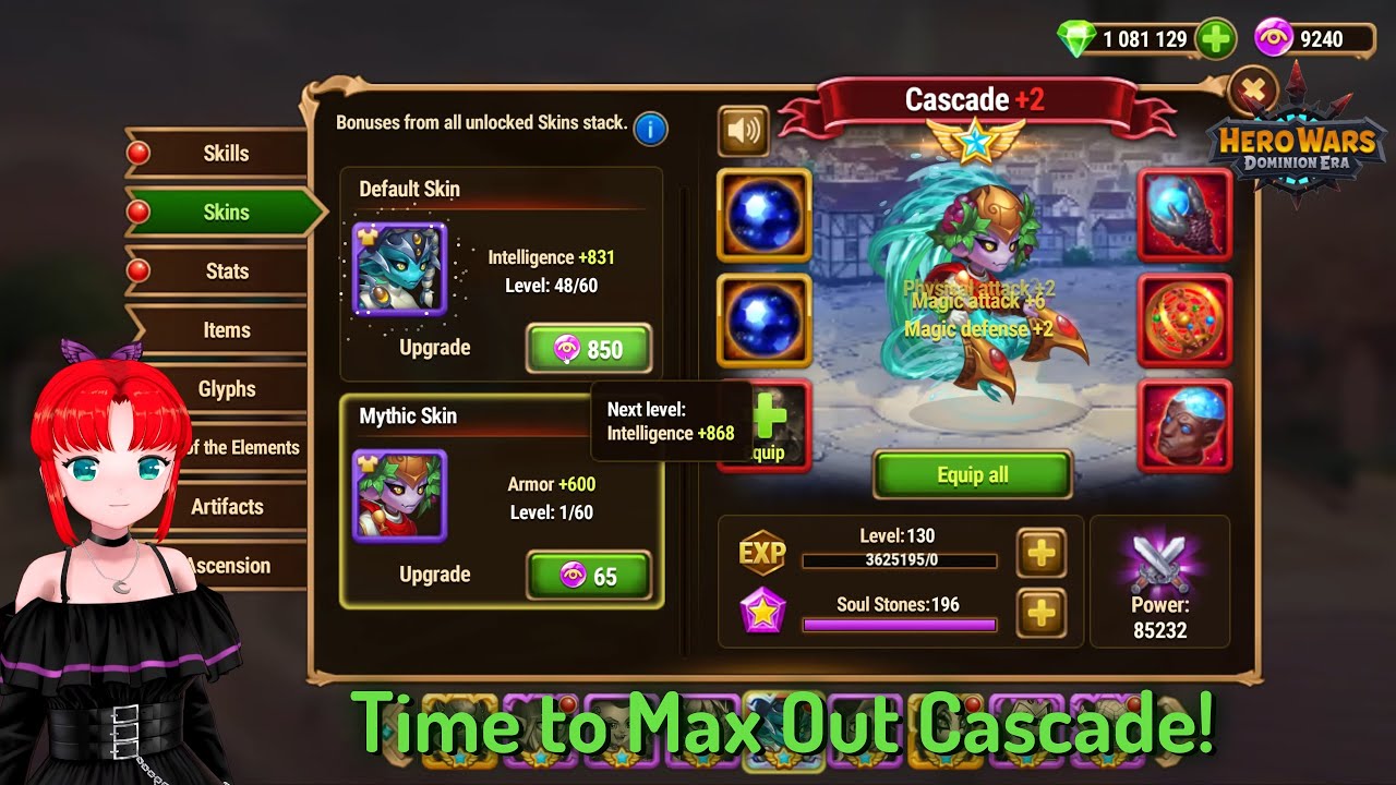 Buffing Up Cascade! &mdash; Hero Wars: Dominion Era