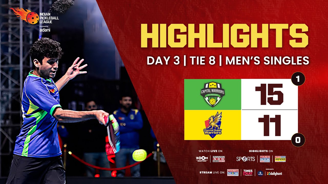 IPBL Tie 8 - Men&rsquo;s Singles - Gurgaon vs Chennai | Arik Badami vs Mitch Hargreaves