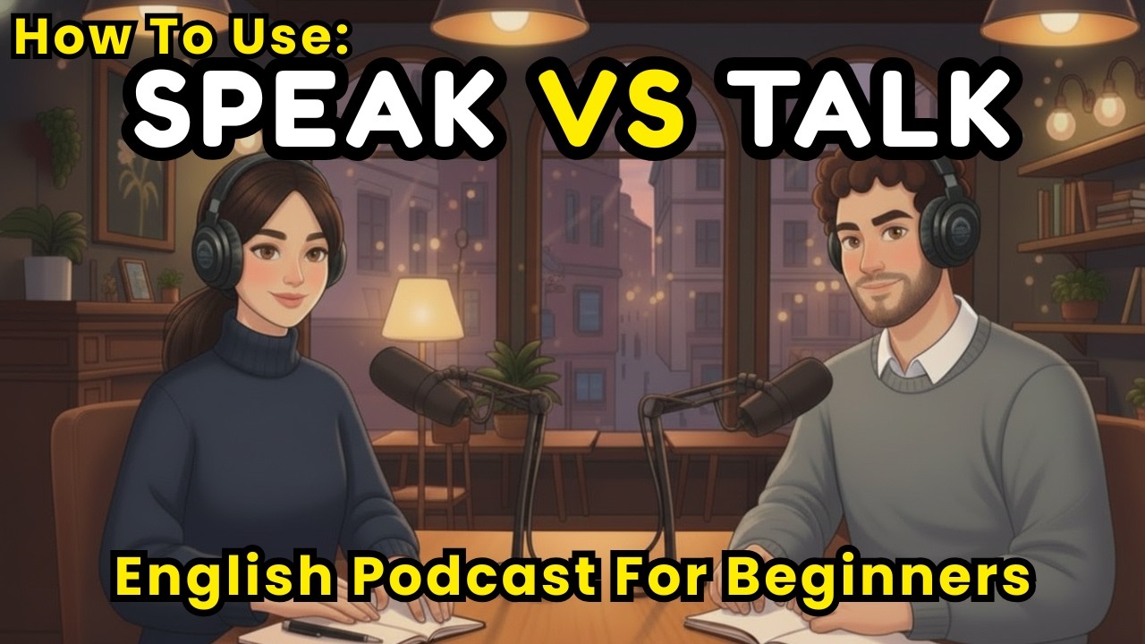 Speak vs Talk in English | Easy English Lesson