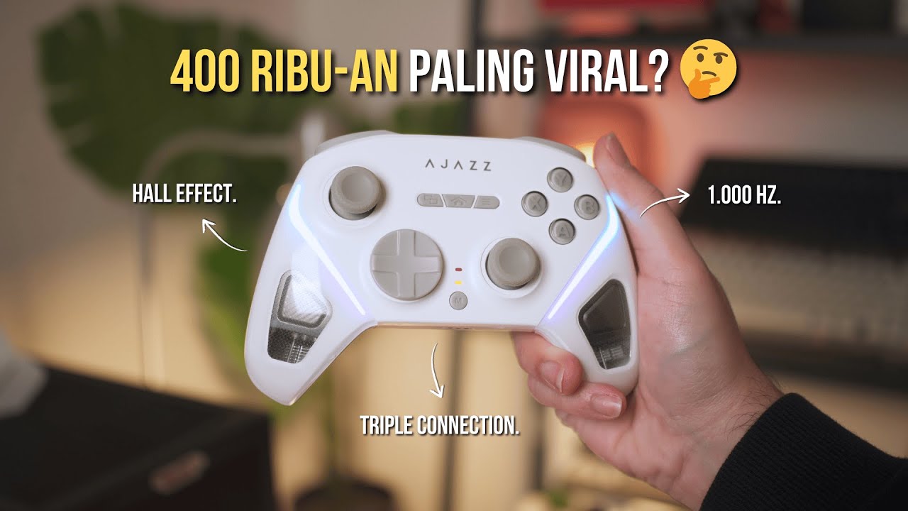 Katanya Ini Gamepad 400 Ribu-an TERBAIK ?? 🤔 (Ajazz Galaxy GP100)