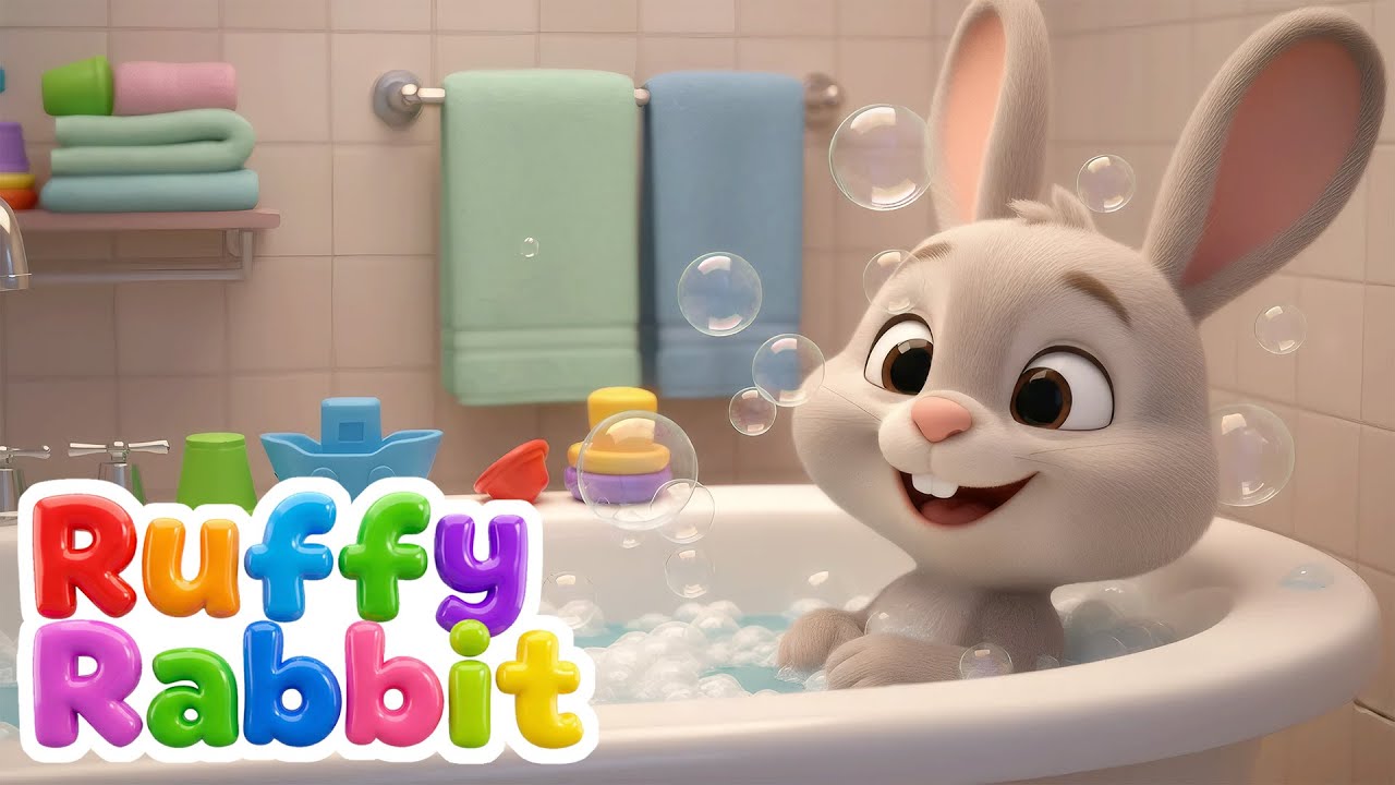 Bath Song for Bath Time | Kids Song, Fun & Nursery Rhymes with Ruffy Rabbit