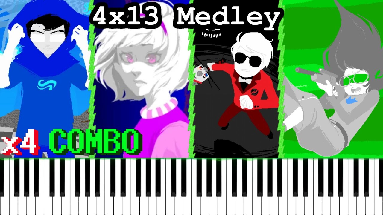 Homestuck: 4x13 MEDLEY - 13th Anniversary Piano Tutorial