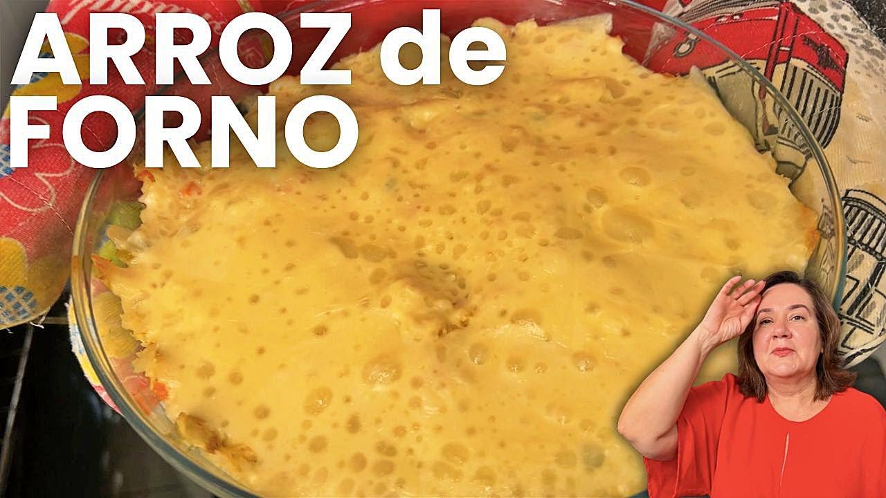 Arroz de Forno com Frango - Almoço completo - Rápido e Prático