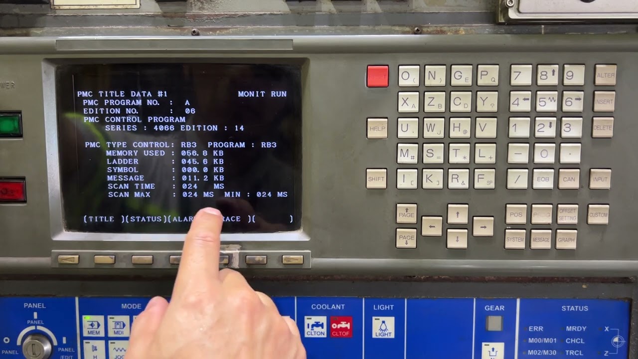 FANUC 16-TB: How to access to the PMC Ladder using password 