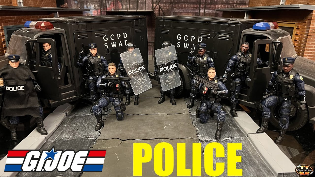 Обзор 10 фигурок Hasbro G.I. Joe Classified Police Officer Emergency Forces SWAT Cops Army Builder