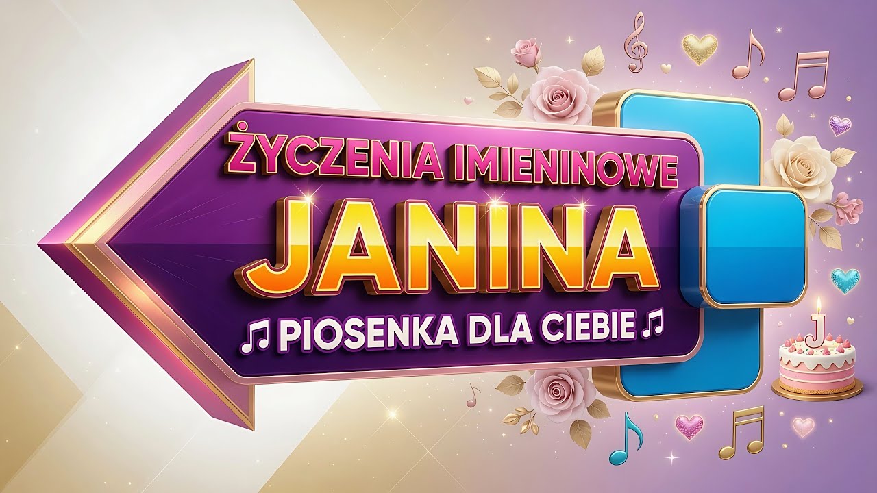 JANINA &bull; JANKA 🎙️ Piosenka na imieniny Janiny 💌 Życzenia imieninowe dla Janki &bull; Jasi