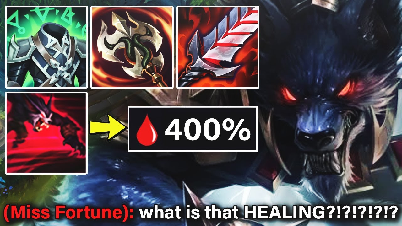 I built 300% Lifesteal on Warwick and my ult heals me for 400% of my HP