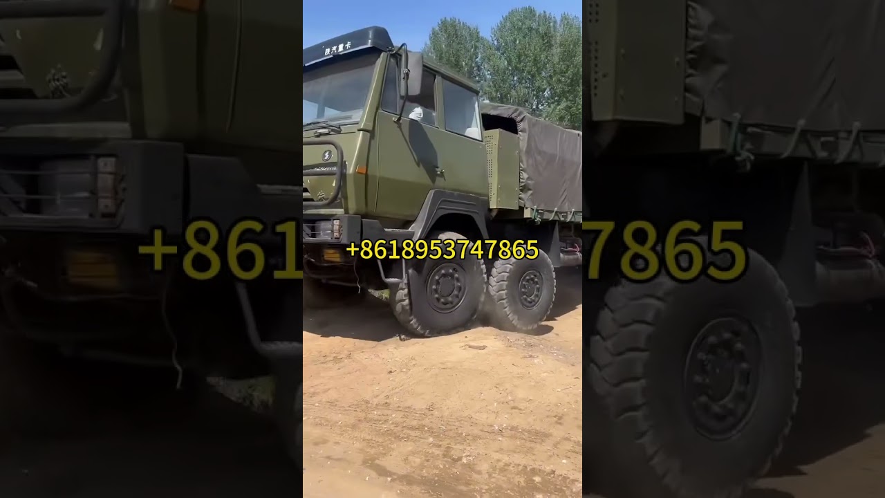 Shacman 8x8 truck off-road truck military 8x8 vehicle 8wd with differential used army vehicle video