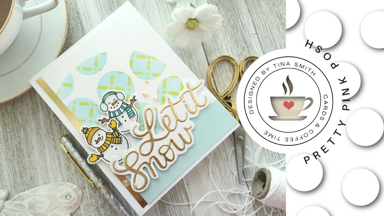 Pretty Pink Posh | Snowmen Friends | DIY Winter Card