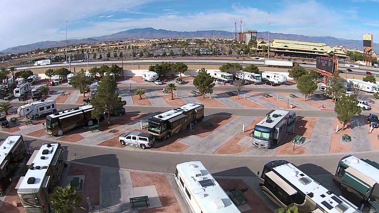 Oasis RV Las Vegas Drone View from Rv Skirting