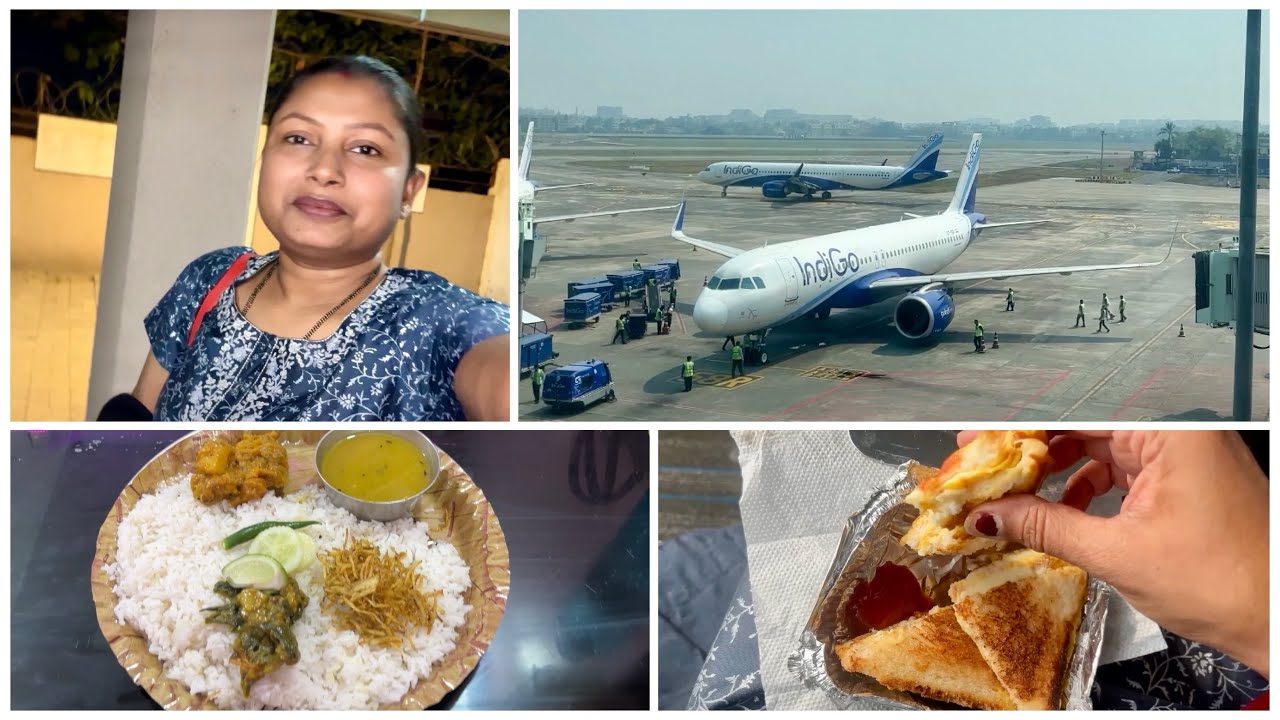 Kolkata Airport এ এসেও বাড়ি যাওয়া হলো না ||❤️❤️ Flight to Kolkata from Pune | Eating on a Flight