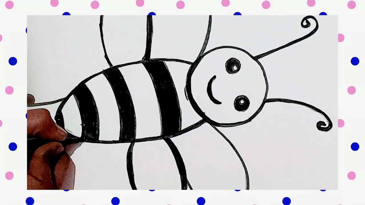 𝐇𝐨𝐰 𝐭𝐨 𝐃𝐫𝐚𝐰 𝐚 𝐜𝐮𝐭𝐞 𝐥𝐢𝐭𝐭𝐥𝐞 𝐁𝐞𝐞🐝 𝐟𝐨𝐫 𝐤𝐢𝐝𝐬 𝐒𝐭𝐞𝐩 𝐛𝐲 𝐬𝐭𝐞𝐩 ✨#subscribeplease 