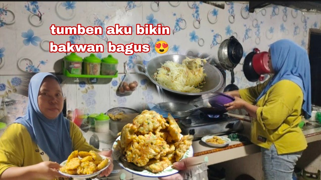 Menu buka puasa Kita bakwan jagung dan  oseng gandul 