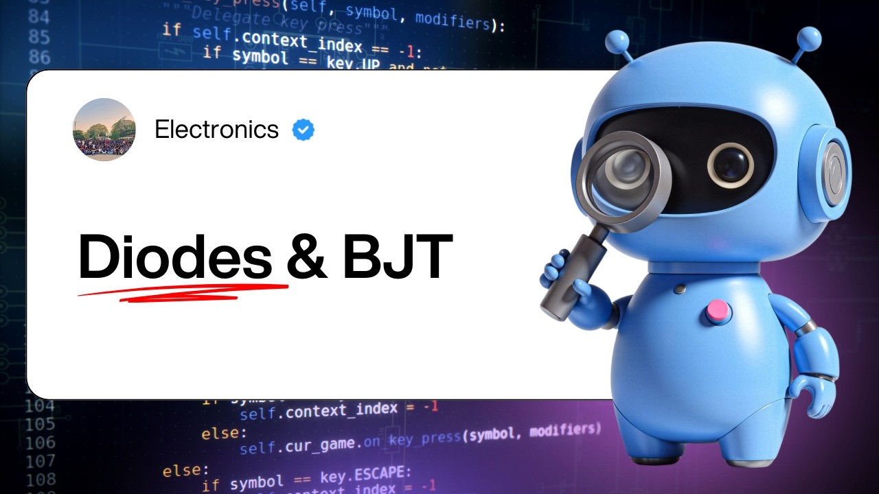 Electronics (CS) | Part 3 | Diodes & BJT