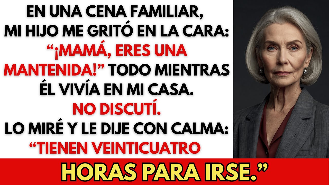 “¡Mamá, Eres Una Mantenida!” Mi Hijo Me Gritó En La Cara — Mientras Vivía En Mi Casa.