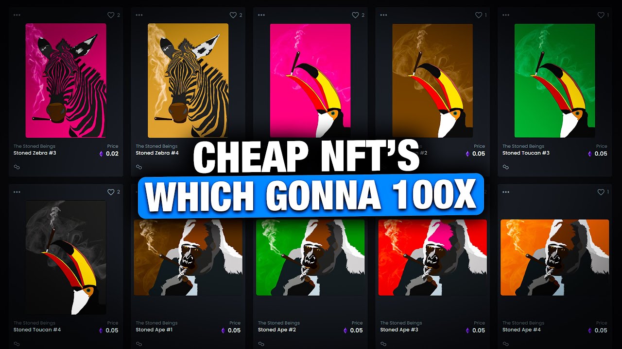 Cheap NFTS, The 5 Cheapest NFTs that you should invest in!