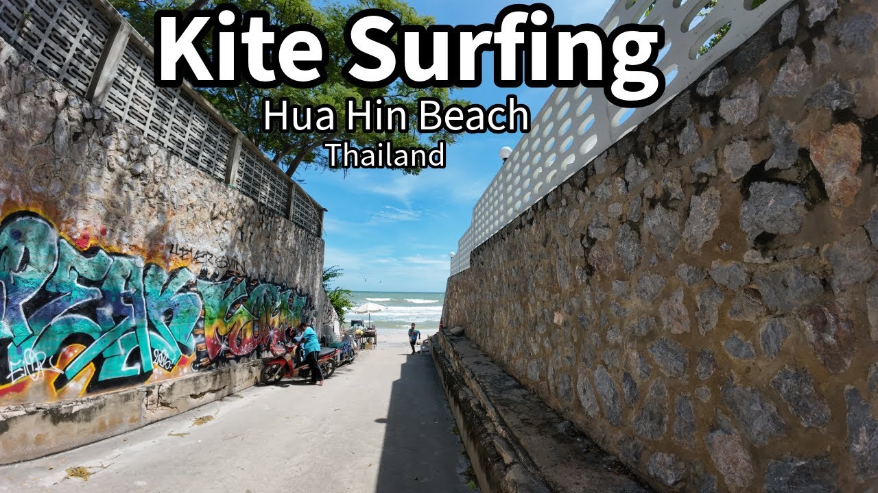 Kite Surfing on Hua Hin Beach Thailand